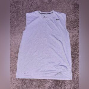 Men’s Nike Dri - Fit Tank Top - Gray - medium